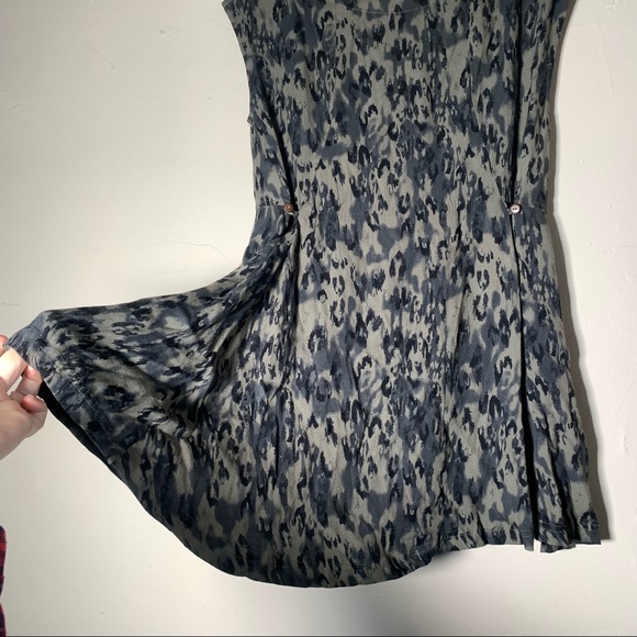 Free people olive green and black balsma open back mini dress NWT sz XS - Picture 12 of 15